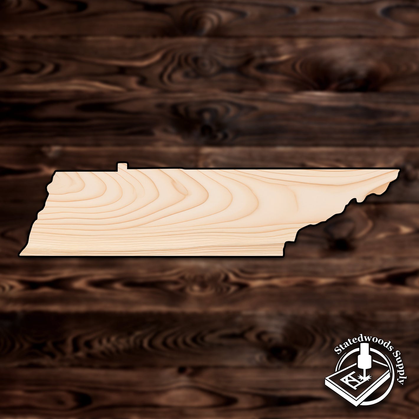 tennessee state craft cutout wood