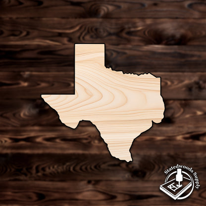 texas state craft cutout wood