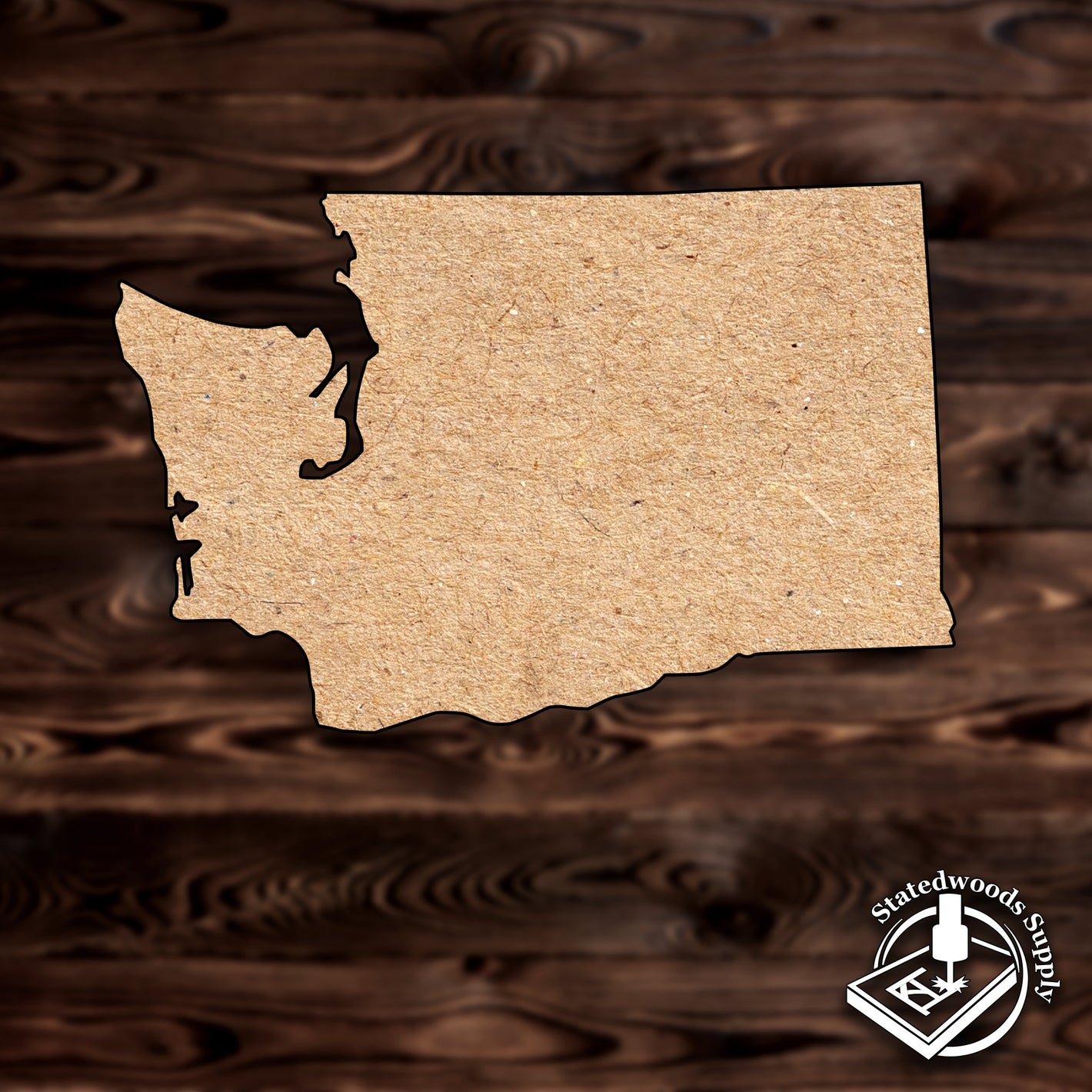 washington state MDF wood craft cutout