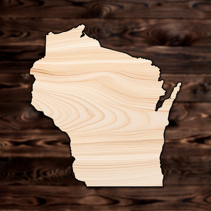 Wisconsin State Plywood Craft Shape