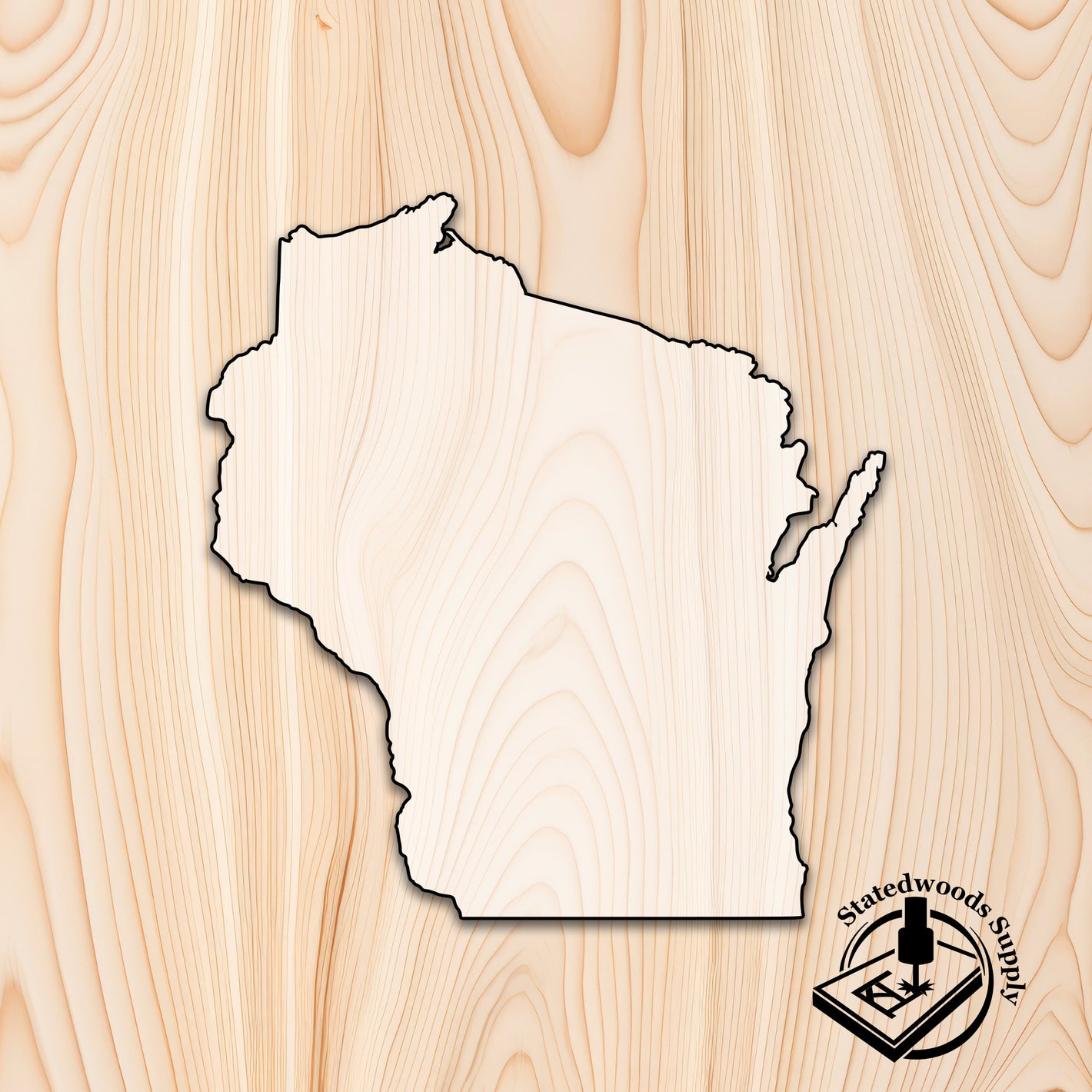 wisconsin state acrylic craft decoration