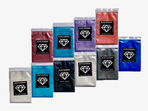 VARIETY PACK 17 (10 COLORS) powder pigment variety packs  Black Diamond Pigments®