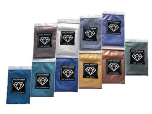 VARIETY PACK 10 (10 COLORS) powder pigment variety packs Black Diamond Pigments®