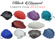 VARIETY PACK 17 (10 COLORS) powder pigment variety packs Black Diamond Pigments®