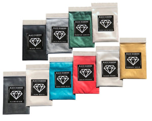 VARIETY PACK 2 (10 COLORS) powder pigment packs Black Diamond Pigments®