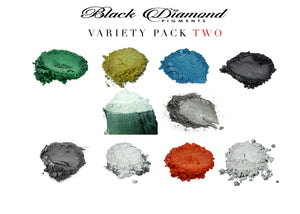 VARIETY PACK 2 (10 COLORS) powder pigment packs Black Diamond Pigments®