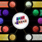 "MICA PIGMENT BOX 1" (7 VARIETY PACKS) 70-5g packs TOTAL including GHOST pigments (Epoxy,Slime,Resin,Soap) Black Diamond Pigments®