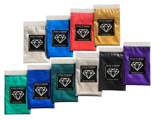 VARIETY PACK 4 (10 COLORS) powder pigment variety pack Black Diamond Pigments®