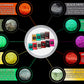 VARIETY PACK 5 (10 COLORS) powder pigment variety packs Black Diamond Pigments®