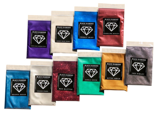 VARIETY PACK 7 (10 COLORS) powder pigment packs Black Diamond Pigments®