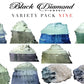"MICA PIGMENT BOX 1" (7 VARIETY PACKS) 70-5g packs TOTAL including GHOST pigments (Epoxy,Slime,Resin,Soap) Black Diamond Pigments®