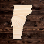 Vermont State Plywood Craft Cutout , a Intricate laser-cut craft cutout made of high quality birch plywood, featuring detailed designs and clean edges, perfect for home decor or DIY projects.
