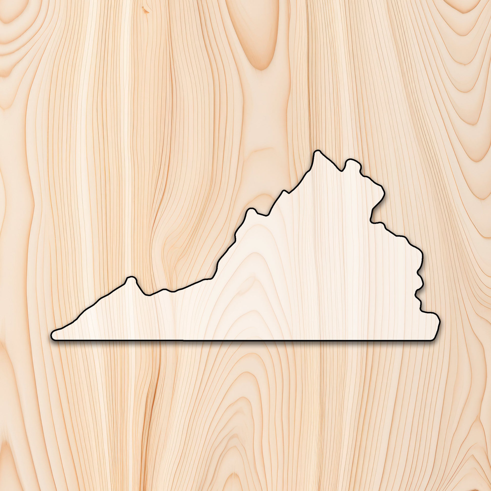 Virginia Cutting Board or Charcuterie Board Acrylic Router Template

Create bold, eye-catching Virginia-shaped cutting boards and charcuterie boards with precision and repeatability using our Virginia Acrylic Router Template. Whether you're making products to sell or crafting custom gifts, this template gives you the control and consistency needed for professional results.