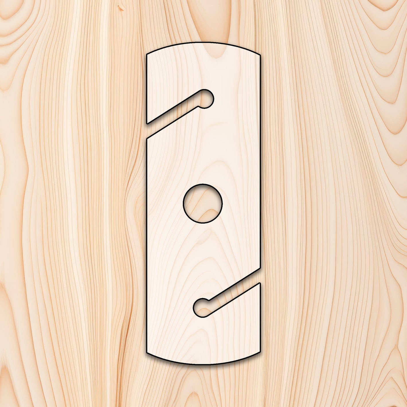 Rounded Rectangle Wine Glass Caddy Router Template