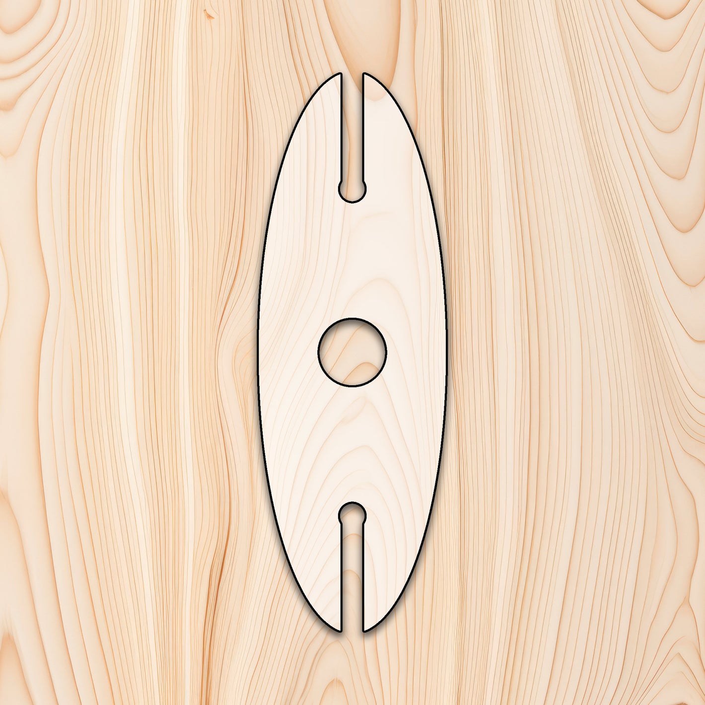 Surfboard Wine Glass Caddy Router Template