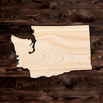 Washington State Plywood Craft Cutout , a Intricate laser-cut craft cutout made of high quality birch plywood, featuring detailed designs and clean edges, perfect for home decor or DIY projects.