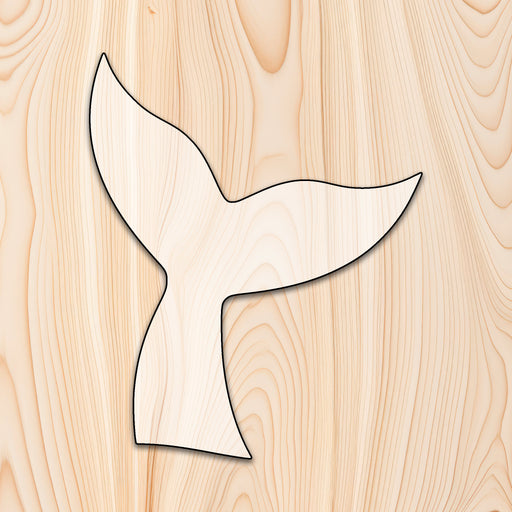Whale Tail Acrylic Craft Cutout