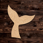 Whale Tail MDF Craft Cutout