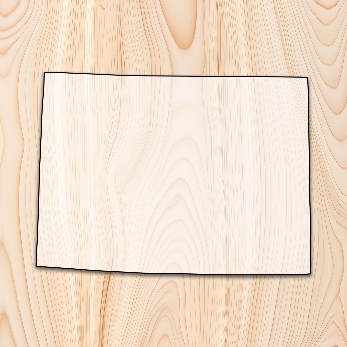 Wymoing State Acrylic Craft Cutout - Transparent laser-cut acrylic craft cutout designed as a router template, featuring precise shapes and durable construction for various crafting projects.
		
  