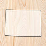 Wymoing State Acrylic Craft Cutout - Transparent laser-cut acrylic craft cutout designed as a router template, featuring precise shapes and durable construction for various crafting projects.
		
  