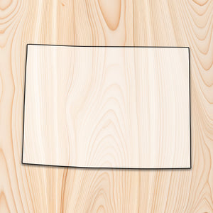 Wymoing State Acrylic Craft Cutout - Transparent laser-cut acrylic craft cutout designed as a router template, featuring precise shapes and durable construction for various crafting projects.
		
  