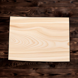 Wyoming State Plywood Craft Cutout , a Intricate laser-cut craft cutout made of high quality birch plywood, featuring detailed designs and clean edges, perfect for home decor or DIY projects.
