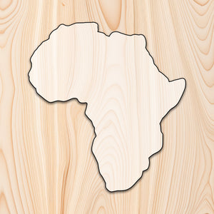 Africa Continent Acrylic Craft Cutout