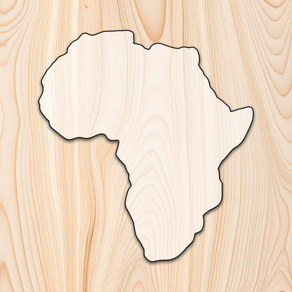 Africa Continent Acrylic Craft Cutout