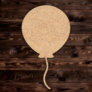 Celebration Birthday Balloon MDF Craft Cutout
