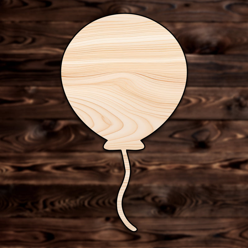 Celebration Birthday Balloon Plywood Craft Shape