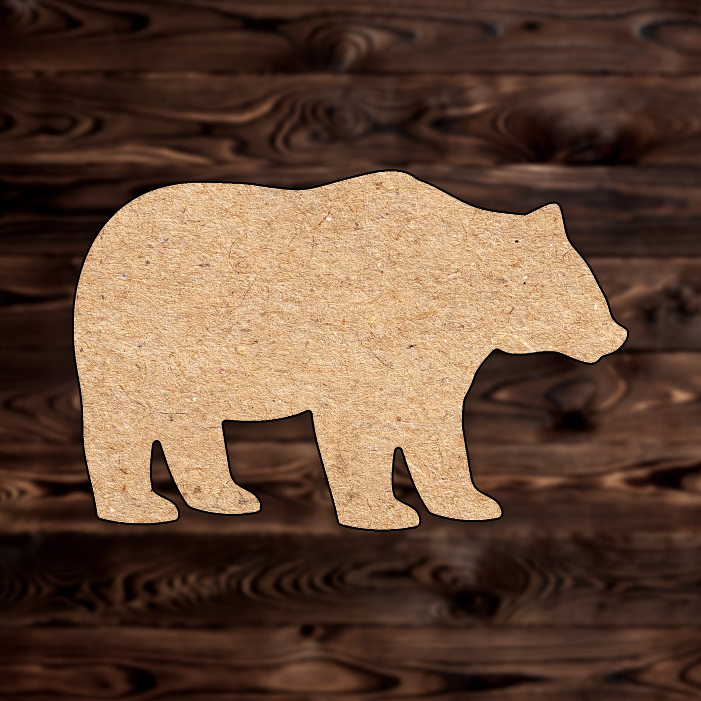 Bear Animal Craft MDF Shape