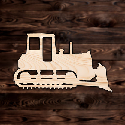 Bulldozer Plywood Craft Shape