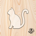 cat animal acrylic craft cutout