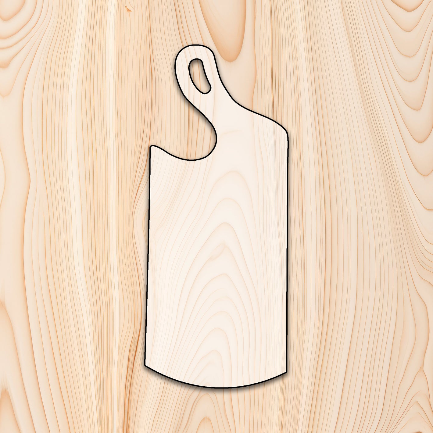 Curved Handle Cutting Board or Charcuterie Board Router Template