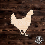 hen chicken farm animal plywood craft cutout