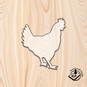 chicken hen animal acrylic craft cutout