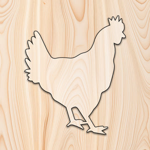 Chicken Hen Animal Acrylic Craft Cutout