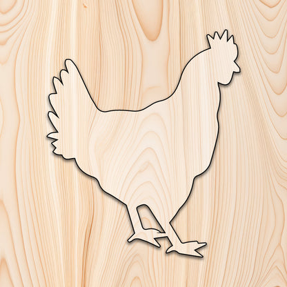 Chicken Hen Animal Acrylic Craft Cutout