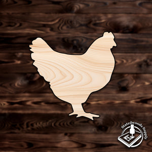 chicken hen plywood craft cutout