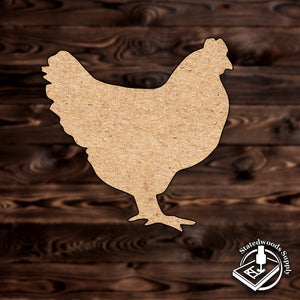 hen chicken animal wood  mdf cutout craft