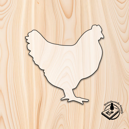 chicken animal acrylic craft cutout