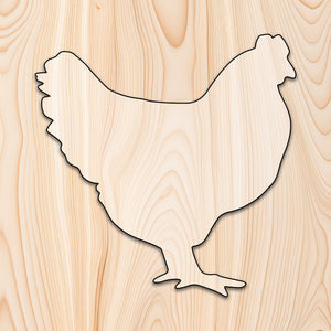 Hen Chicken Animal Acrylic Craft Cutout