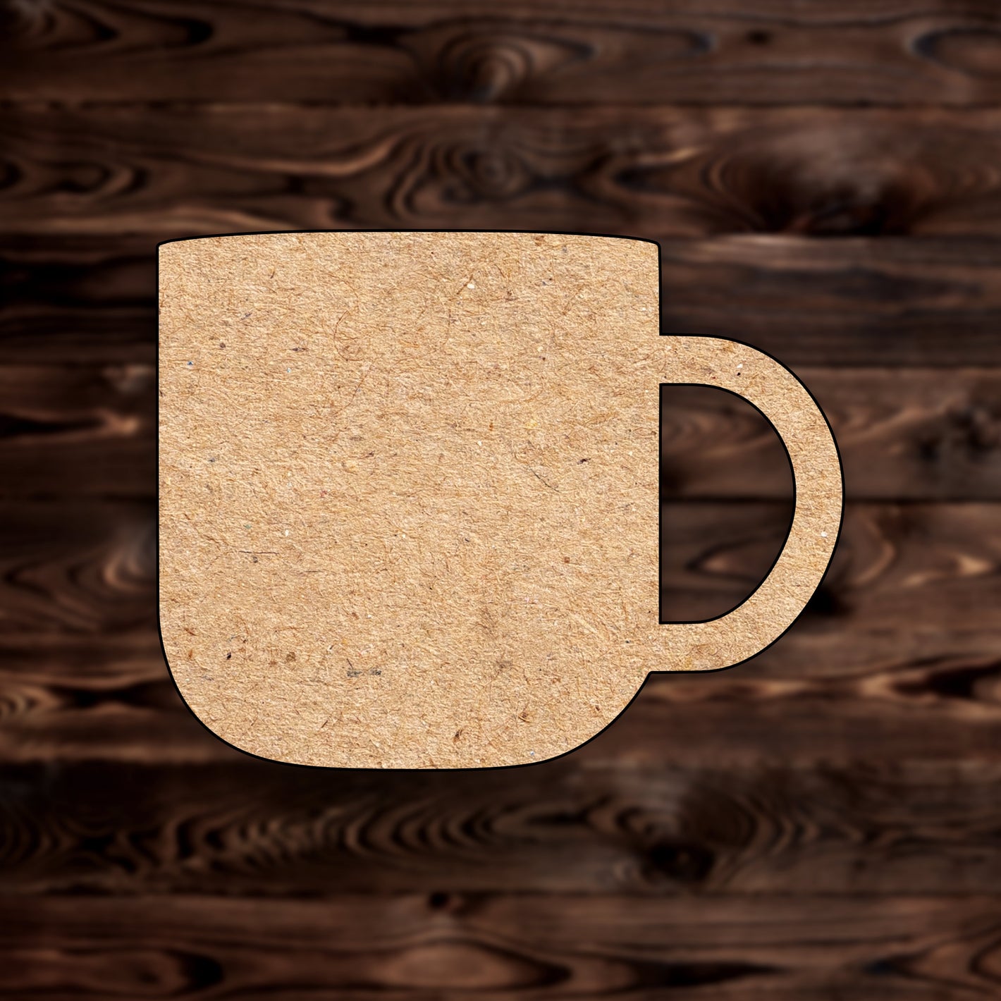 Coffee Cup Mug MDF Craft Cutout