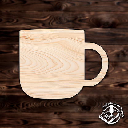 Coffee Cup Mug Plywood Craft Shape