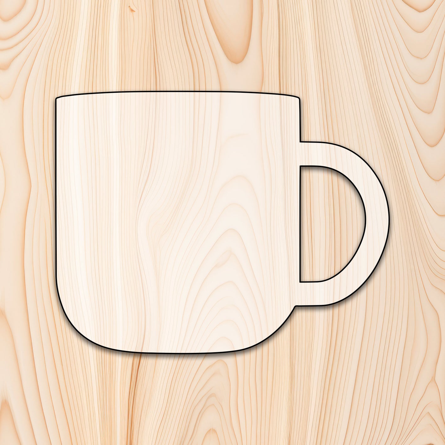 Coffee Cup Mug Acrylic Craft Cutout