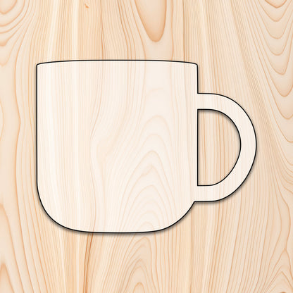 Coffee Cup Mug Acrylic Craft Cutout