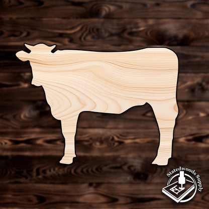 cow animal plywood craft cutout