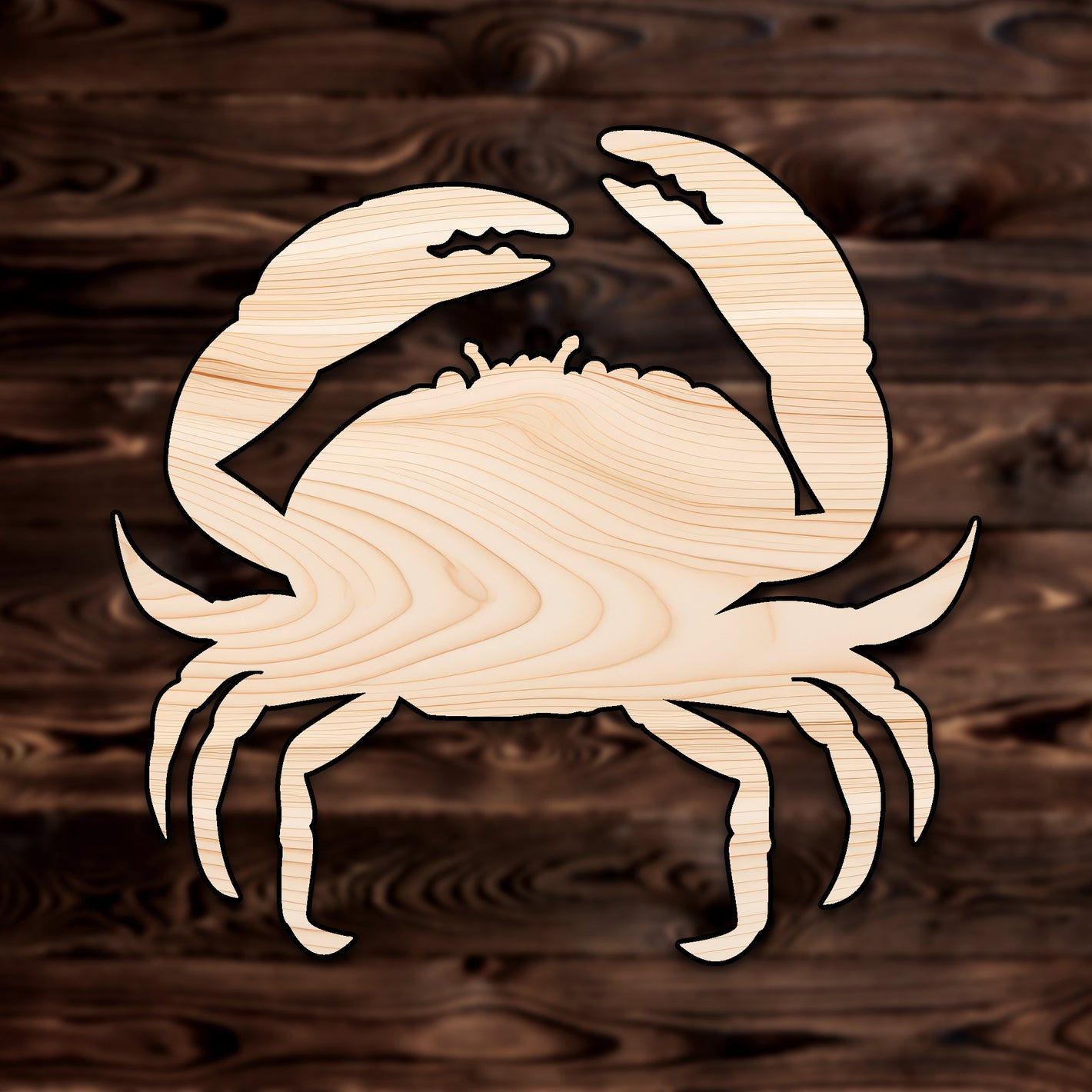 Crab Animal Plywood Craft Shape