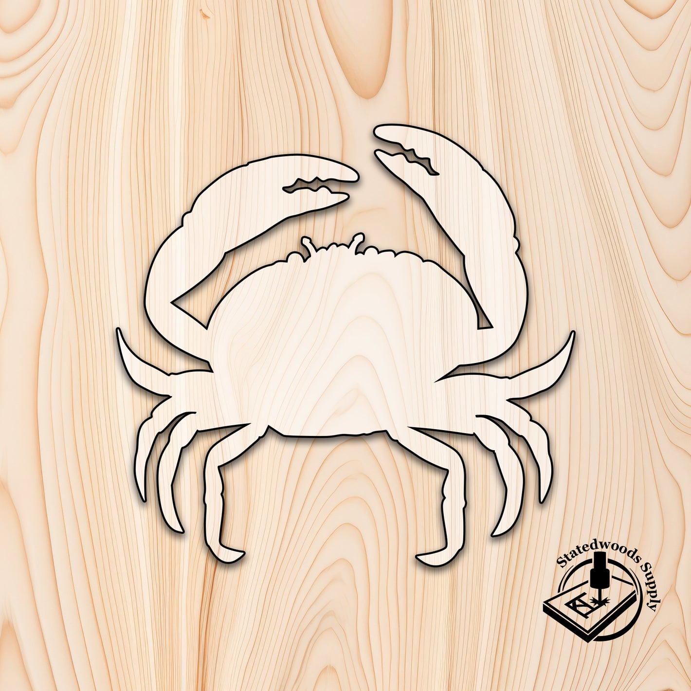 crab beach animal acrylic craft cutout