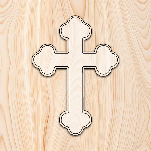 Budded Cross Plaque Acrylic Router Template